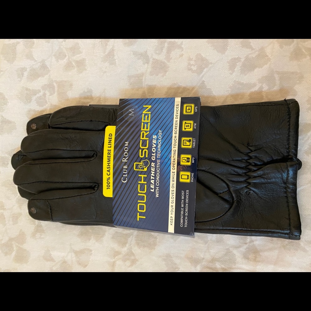 Men’s Leather Gloves w/ Cashere lining - size M